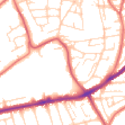 Daytime road noise heatmap for CH43 5XA