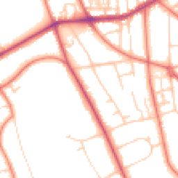 Daytime road noise heatmap for CH43 6WA