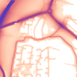 Daytime road noise heatmap for CH43 7QT