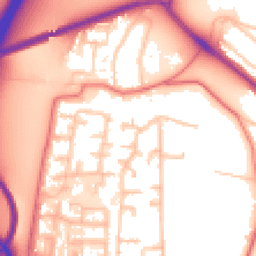 Daytime road noise heatmap for CH43 7YB