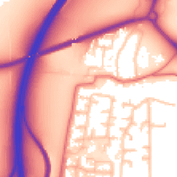 Daytime road noise heatmap for CH43 7YN