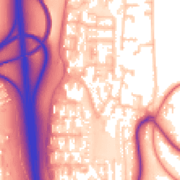Daytime road noise heatmap for CH43 7ZU