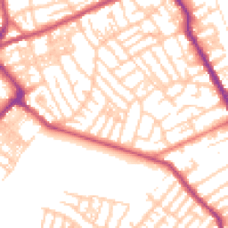 Daytime road noise heatmap for CH44 0AD