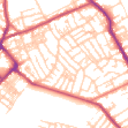 Daytime road noise heatmap for CH44 0AP