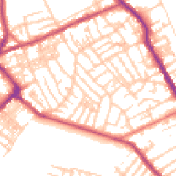 Daytime road noise heatmap for CH44 0AR