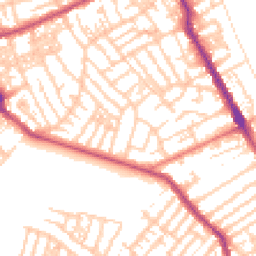 Daytime road noise heatmap for CH44 0AT