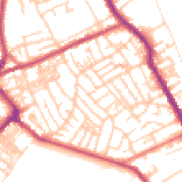 Daytime road noise heatmap for CH44 0AZ