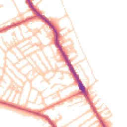 Daytime road noise heatmap for CH44 0DB