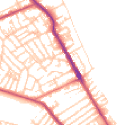 Daytime road noise heatmap for CH44 0DE
