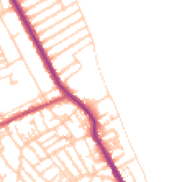 Daytime road noise heatmap for CH44 0HN