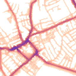 Daytime road noise heatmap for CH44 1AB