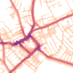Daytime road noise heatmap for CH44 1AD