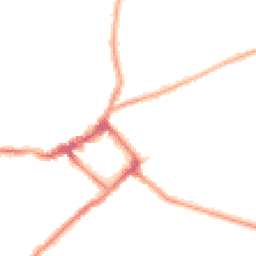 Night-time road noise heatmap for CH44 1AD