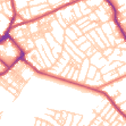Daytime road noise heatmap for CH44 1AX