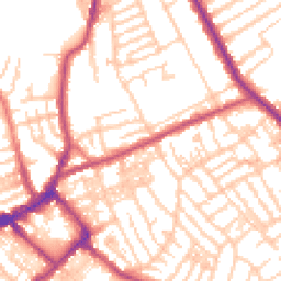 Daytime road noise heatmap for CH44 1BX