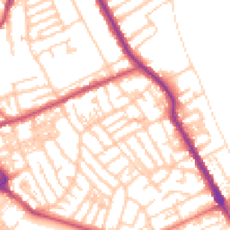 Daytime road noise heatmap for CH44 1DD