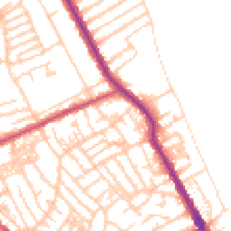 Daytime road noise heatmap for CH44 1EH