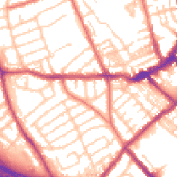 Daytime road noise heatmap for CH44 2AS