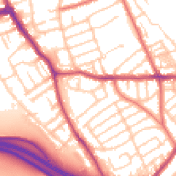 Daytime road noise heatmap for CH44 2BJ