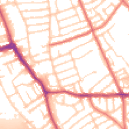 Daytime road noise heatmap for CH44 2BR