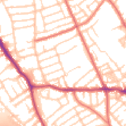 Daytime road noise heatmap for CH44 2BS