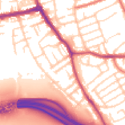 Daytime road noise heatmap for CH44 2DX