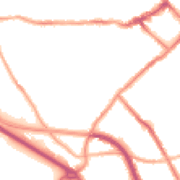 Night-time road noise heatmap for CH44 3AE
