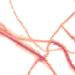 Night-time road noise heatmap for CH44 3AS