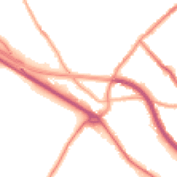 Night-time road noise heatmap for CH44 3DD