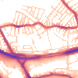 Daytime road noise heatmap for CH44 4BD