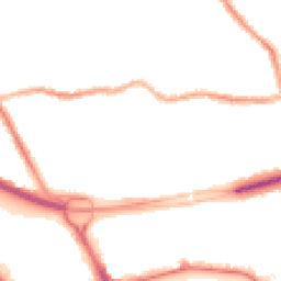 Night-time road noise heatmap for CH44 4BD