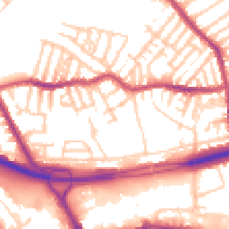 Daytime road noise heatmap for CH44 4BG