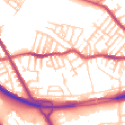 Daytime road noise heatmap for CH44 4BN