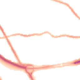 Night-time road noise heatmap for CH44 4BN