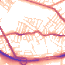 Daytime road noise heatmap for CH44 4BZ