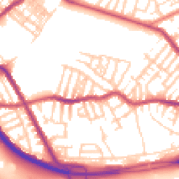 Daytime road noise heatmap for CH44 4DH
