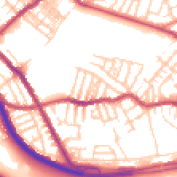 Daytime road noise heatmap for CH44 4DN