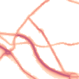 Night-time road noise heatmap for CH44 4ES