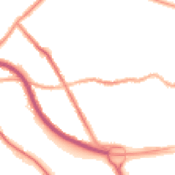 Night-time road noise heatmap for CH44 4EX
