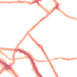Night-time road noise heatmap for CH44 5AA