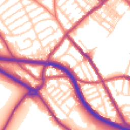 Daytime road noise heatmap for CH44 5RZ