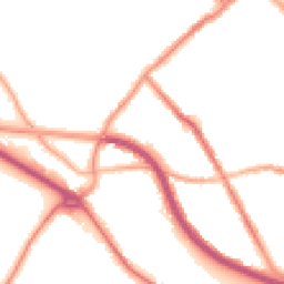Night-time road noise heatmap for CH44 5RZ