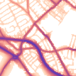 Daytime road noise heatmap for CH44 5SA