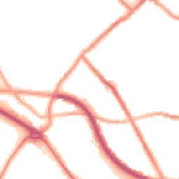 Night-time road noise heatmap for CH44 5SA
