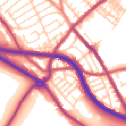 Daytime road noise heatmap for CH44 5SD