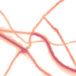 Night-time road noise heatmap for CH44 5SD