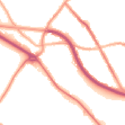 Night-time road noise heatmap for CH44 5SZ