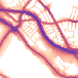 Daytime road noise heatmap for CH44 5TG