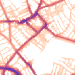 Daytime road noise heatmap for CH44 5UJ