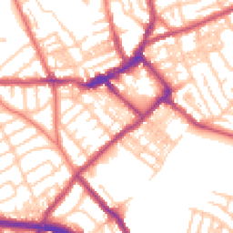 Daytime road noise heatmap for CH44 5XD